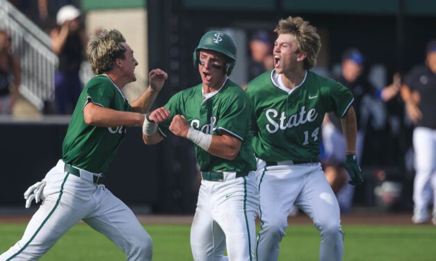Firing Back: Free State baseball mounts multiple furious rallies in 9-8 state quarterfinal victory over Olathe Northwest